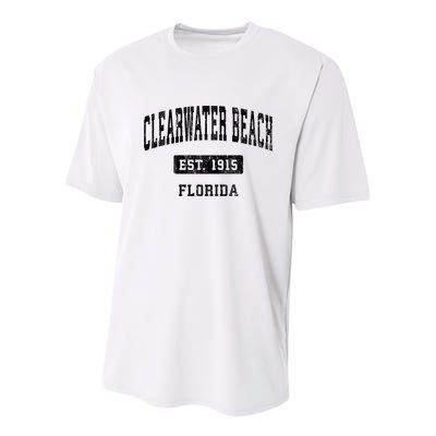 Clearwater Beach Florida Fl Vintage Sports Established Youth Performance Sprint T-Shirt