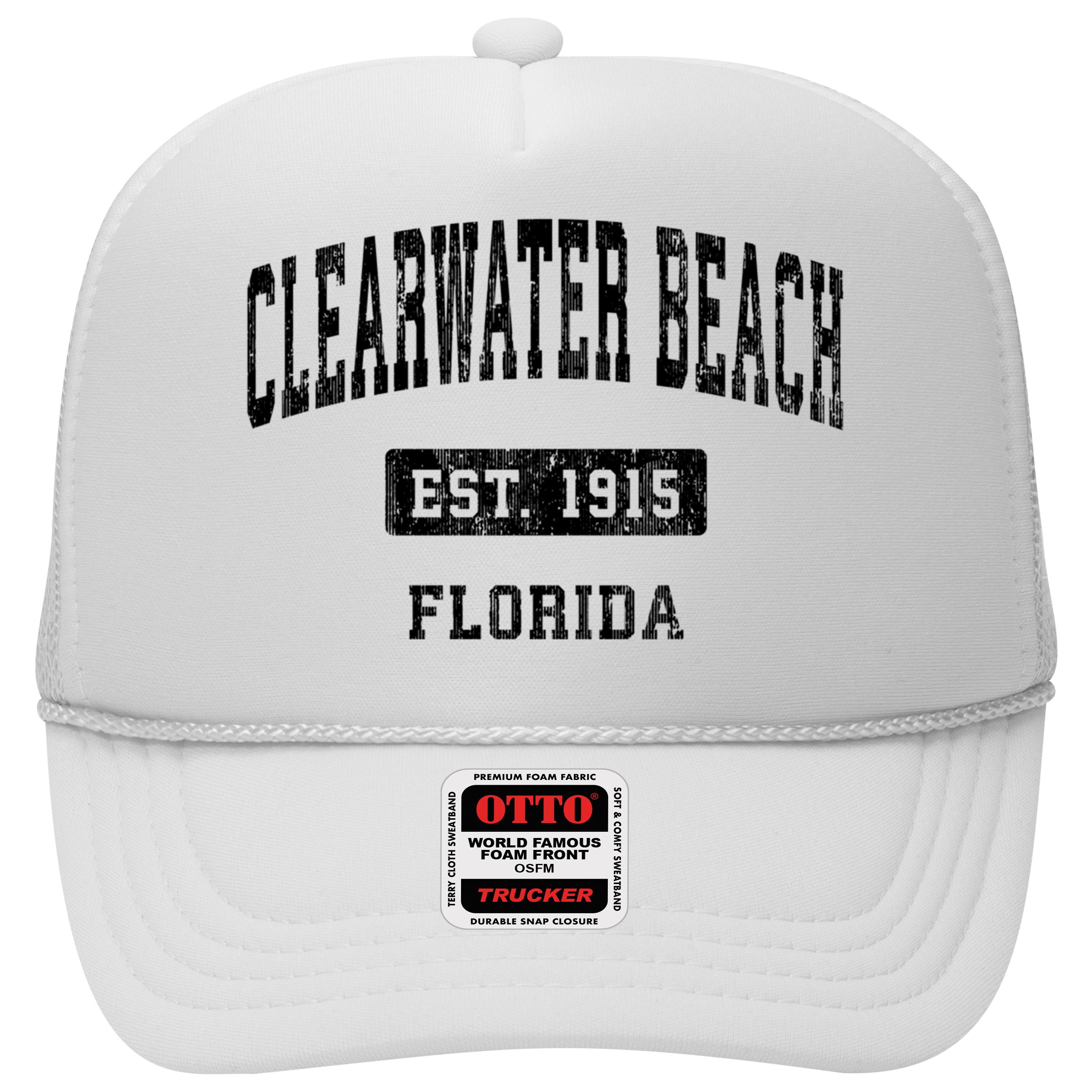 Clearwater Beach Florida Fl Vintage Sports Established Hat