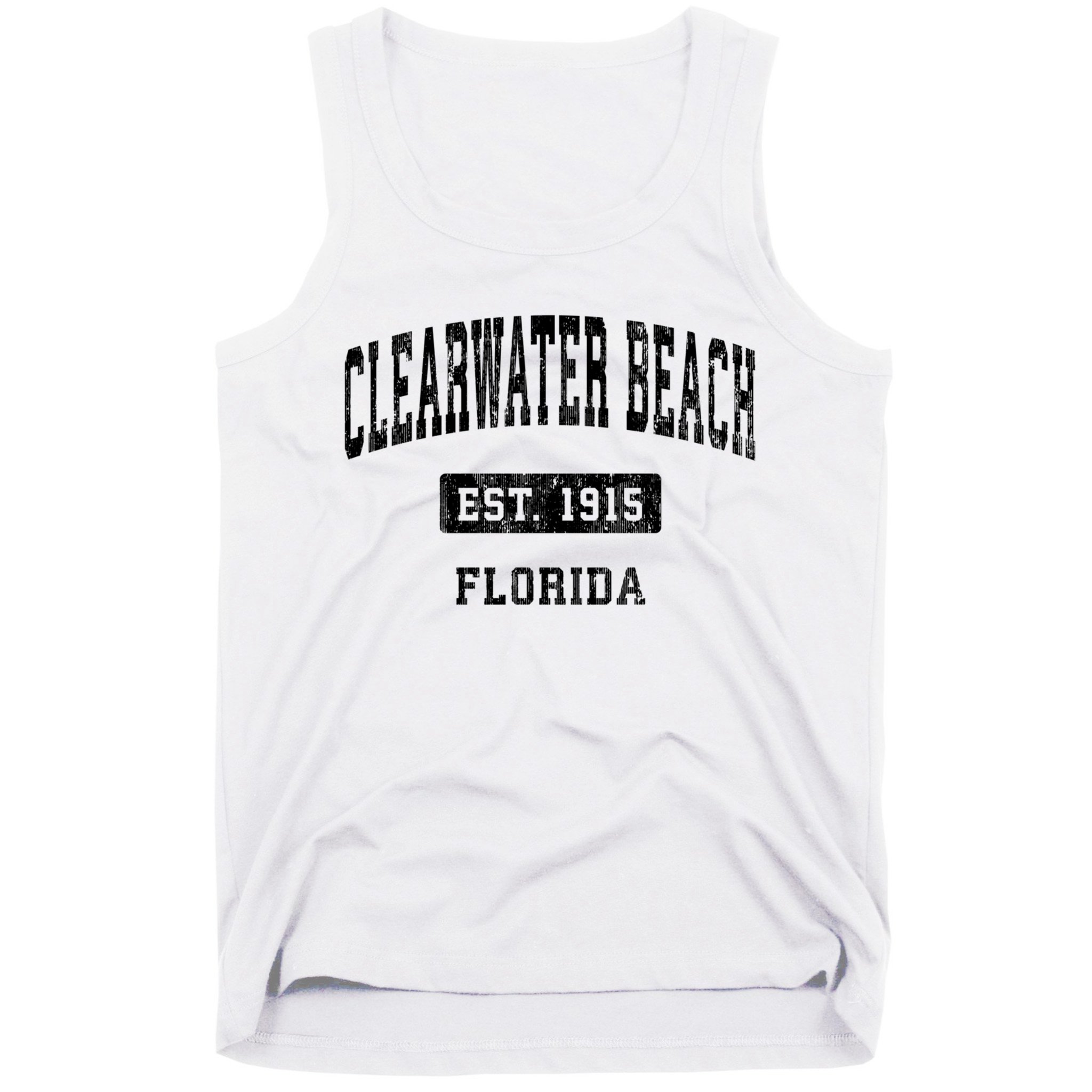 Clearwater Beach Florida Fl Vintage Sports Established Tank Top