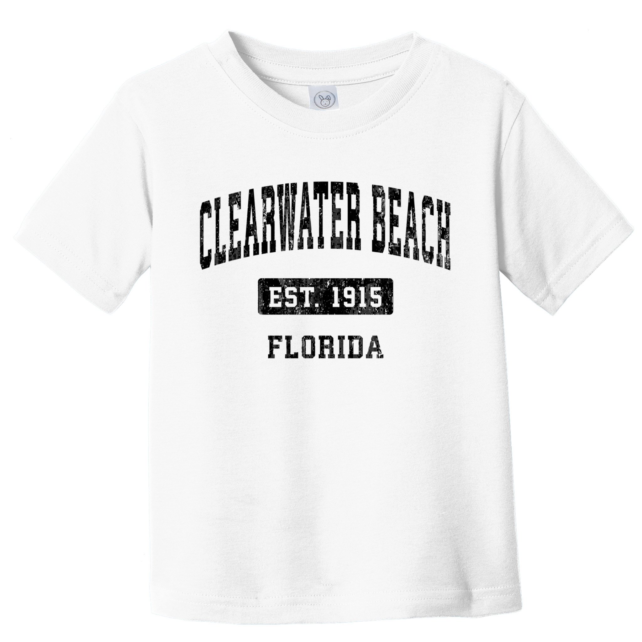 Clearwater Beach Florida Fl Vintage Sports Established Toddler T-Shirt