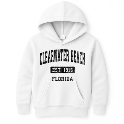 Clearwater Beach Florida Fl Vintage Sports Established Kids Hoodie