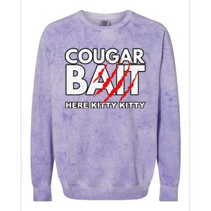 Cougar Bait Funny Halloween Costume Older Woman Younger Man Colorblast Crewneck Sweatshirt