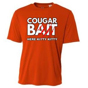 Cougar Bait Funny Halloween Costume Older Woman Younger Man Cooling Performance Crew T-Shirt