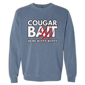 Cougar Bait Funny Halloween Costume Older Woman Younger Man Garment-Dyed Sweatshirt