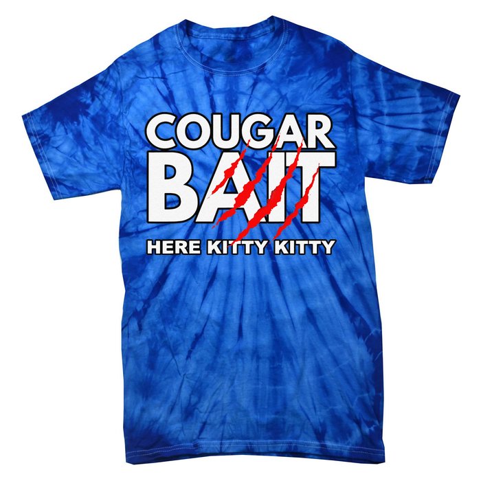 Cougar Bait Funny Halloween Costume Older Woman Younger Man Tie-Dye T-Shirt