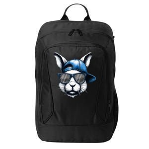 Cool Bunny Face Happy Easter City Backpack