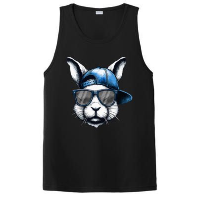 Cool Bunny Face Happy Easter PosiCharge Competitor Tank