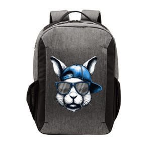 Cool Bunny Face Happy Easter Vector Backpack