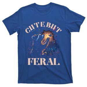 Cute But Feral Funny Raccoon Catching Butterfly Summer Great Gift T-Shirt