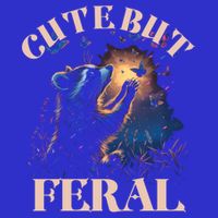 Cute But Feral Funny Raccoon Catching Butterfly Summer Great Gift Womens T-Shirt