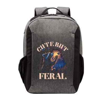 Cute But Feral Funny Raccoon Catching Butterfly Summer Great Gift Vector Backpack