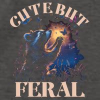 Cute But Feral Funny Raccoon Catching Butterfly Summer Great Gift Vector Backpack