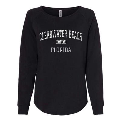 Clearwater Beach Florida FL Vintage Womens California Wash Sweatshirt