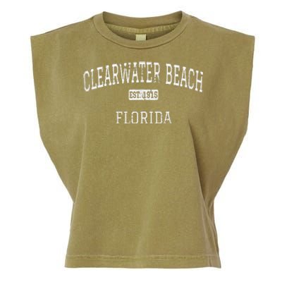 Clearwater Beach Florida FL Vintage Garment-Dyed Women's Muscle Tee