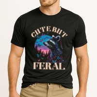 Cute But Feral Funny Raccoon Catching Butterfly Summer Gift Cooling Performance Crew T-Shirt