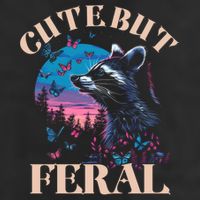 Cute But Feral Funny Raccoon Catching Butterfly Summer Gift 11oz C Handle Ceramic Mug