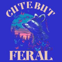 Cute But Feral Funny Raccoon Catching Butterfly Summer Gift Magnet