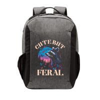 Cute But Feral Funny Raccoon Catching Butterfly Summer Gift Vector Backpack