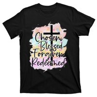 Chosen Blessed Forgiven Redeemed Christian Cross Jesus Cute T-Shirt