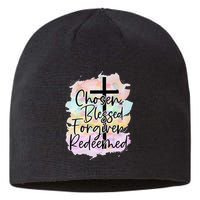 Chosen Blessed Forgiven Redeemed Christian Cross Jesus Cute Sustainable Beanie