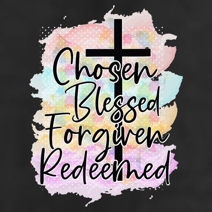 Chosen Blessed Forgiven Redeemed Christian Cross Jesus Cute Golf Towel