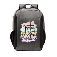 Chosen Blessed Forgiven Redeemed Christian Cross Jesus Cute Vector Backpack