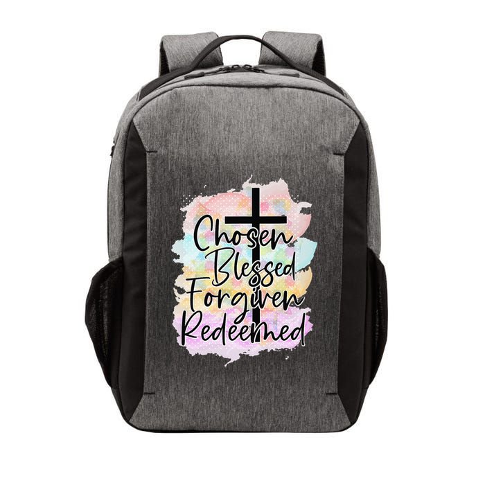 Chosen Blessed Forgiven Redeemed Christian Cross Jesus Cute Vector Backpack