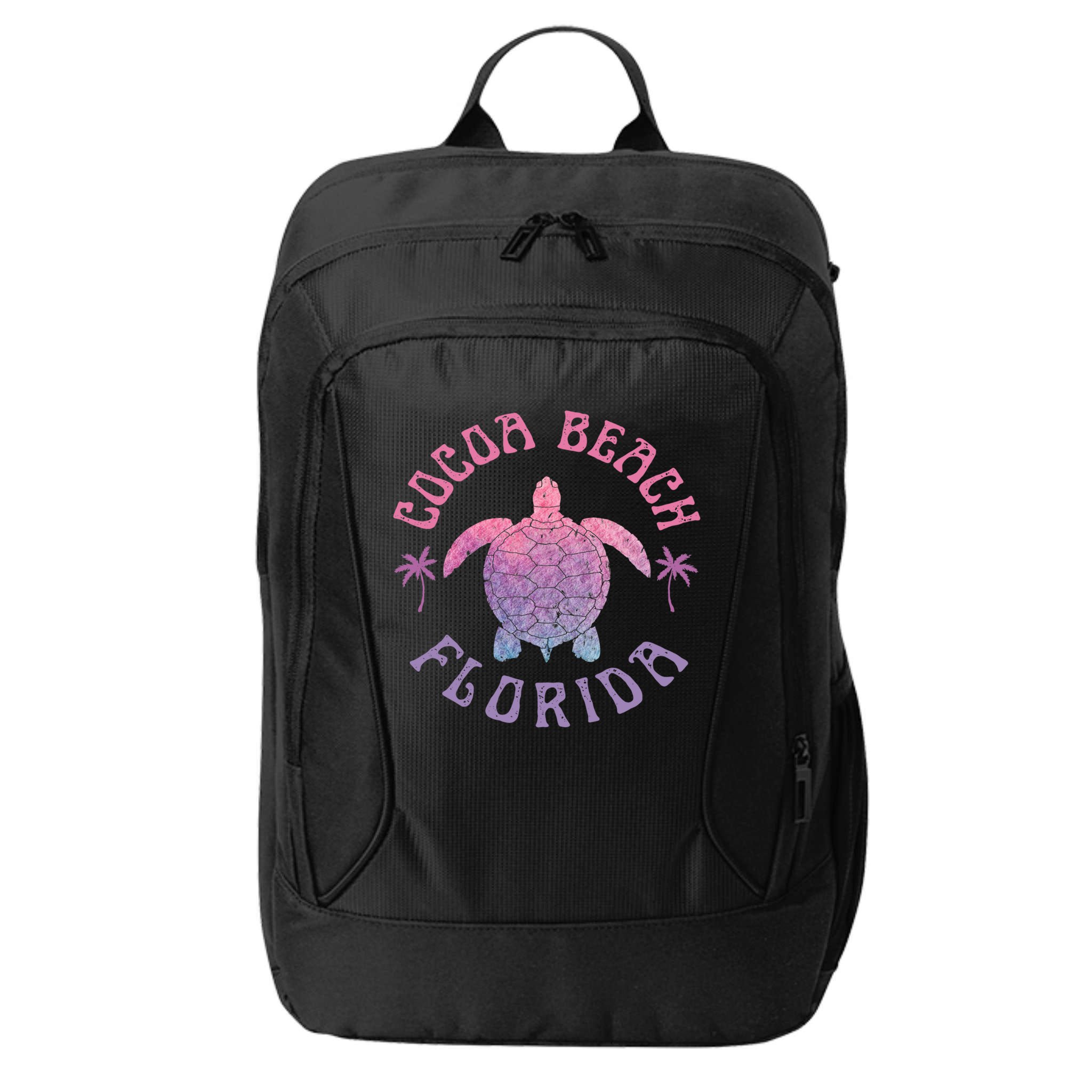 Cocoa Beach Florida Sea Turtle Summer Vacation Vintage Gift City Backpack
