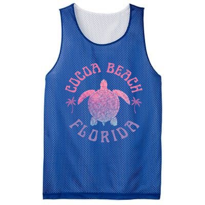 Cocoa Beach Florida Sea Turtle Summer Vacation Vintage Gift Mesh Reversible Basketball Jersey Tank