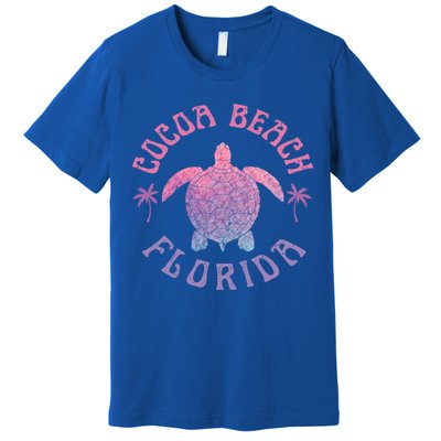 Cocoa Beach Florida Sea Turtle Summer Vacation Vintage Gift Premium T-Shirt