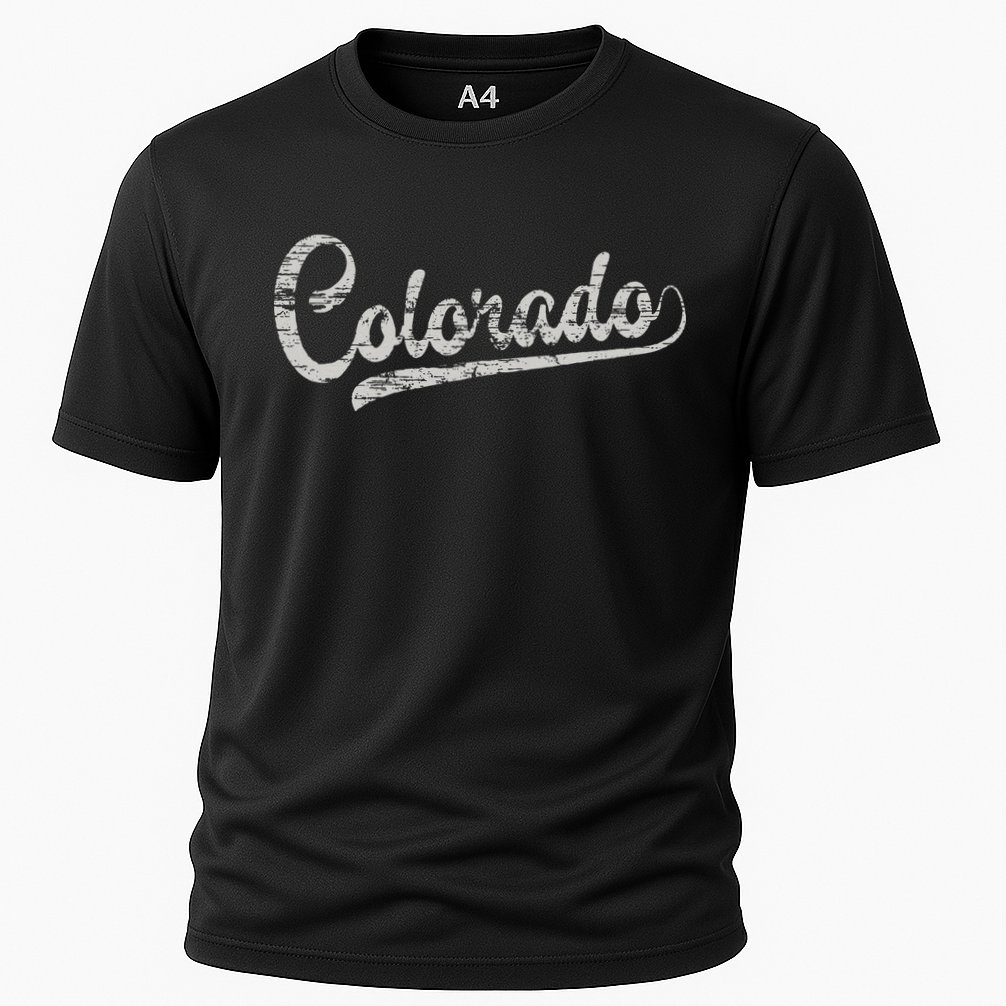 Colorado Baseball Fan Vintage Rocky Mountains Performance Shirt