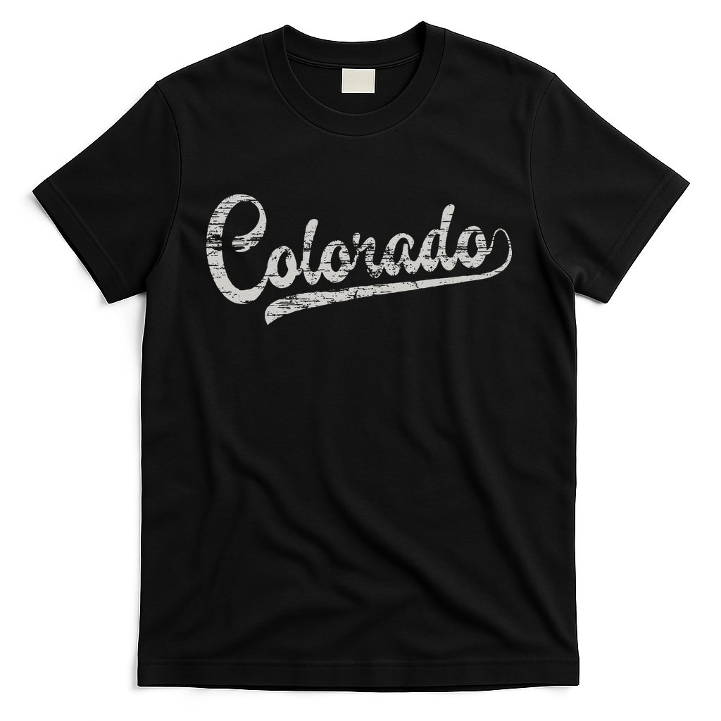 Colorado Baseball Fan Vintage Rocky Mountains T-Shirt