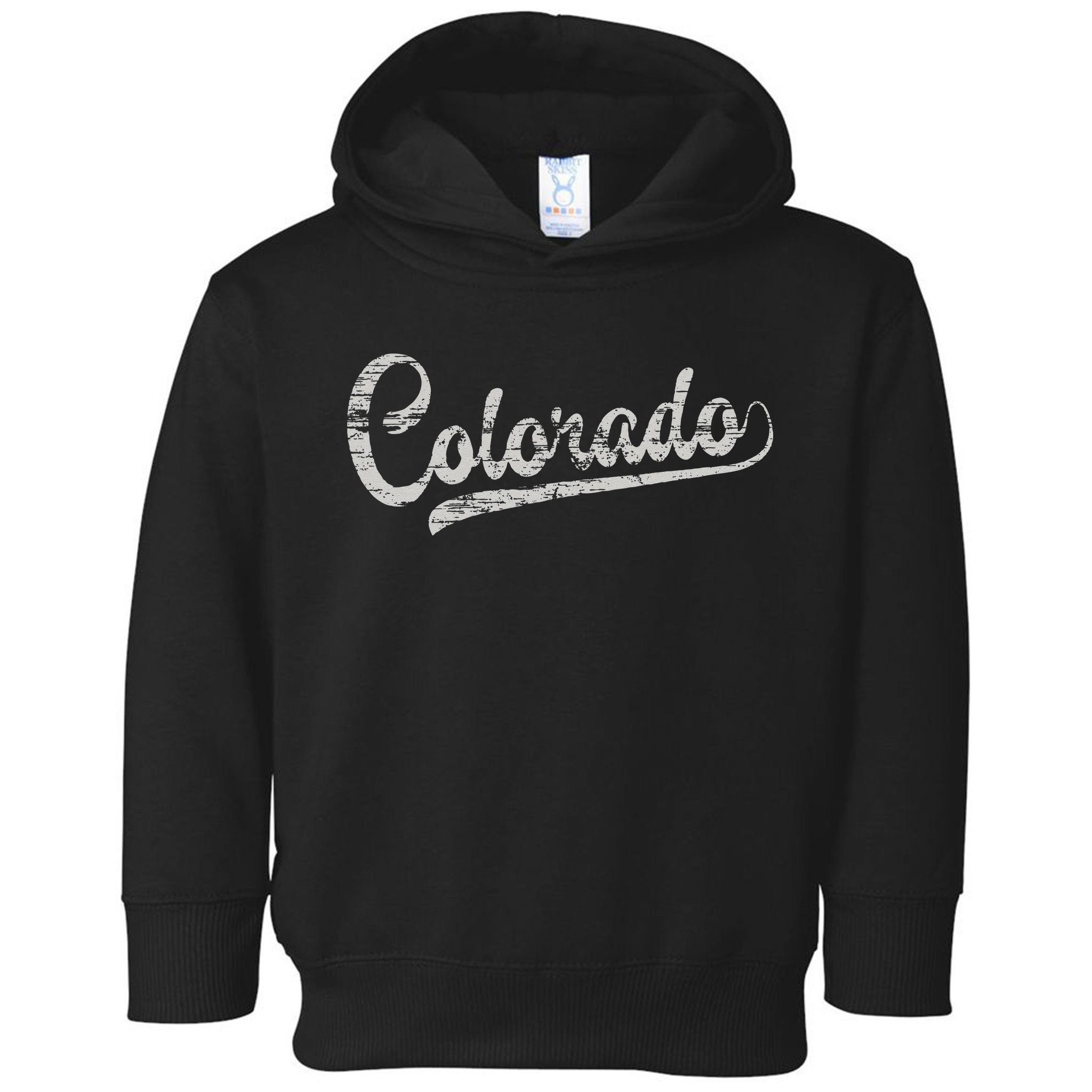 Colorado Baseball Fan Vintage Rocky Mountains Toddler Hoodie
