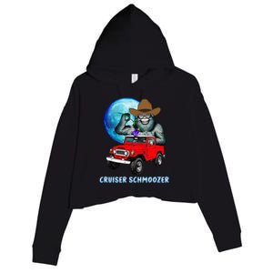 Cruiser Big Foot Amorous Schmooze Flower Big Hat Sun Glasses Crop Fleece Hoodie