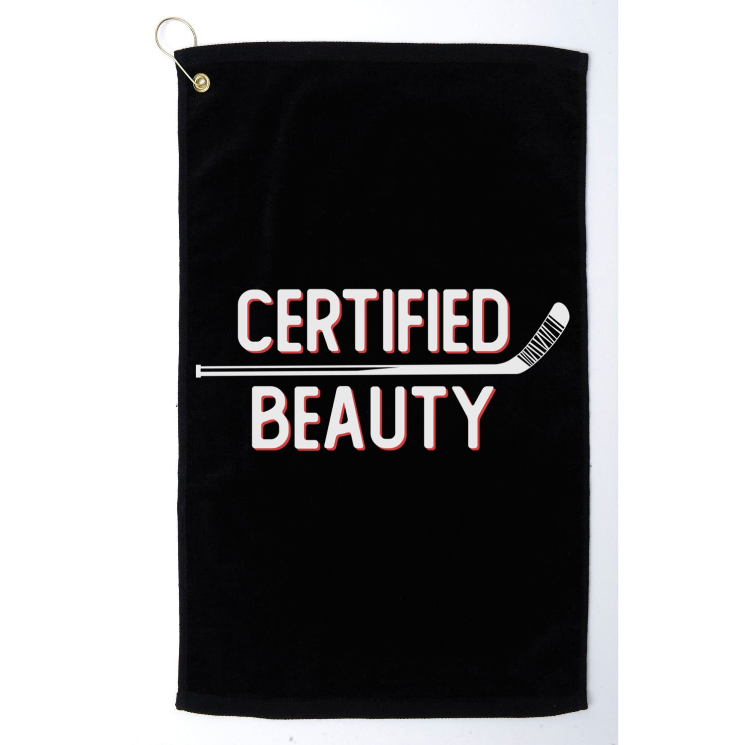 Certified Beauty Funny Ice Hockey Slang Wheel Snipe Celly Gift Golf Towel