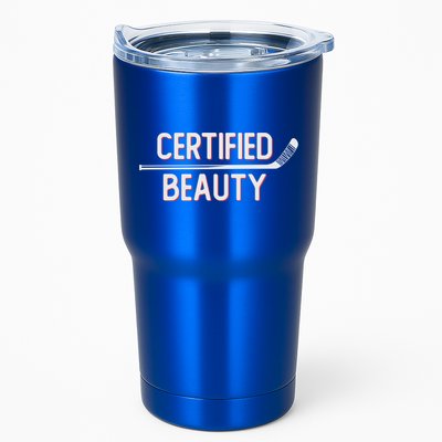 Certified Beauty Funny Ice Hockey Slang Wheel Snipe Celly Gift Tumbler