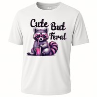 Cute But Feral Raccoon Funny Meme Performance Shirt