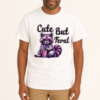 Cute But Feral Raccoon Funny Meme Tall T-Shirt