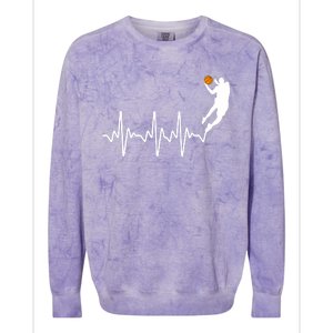 Cute Basketball For Player Coach Basketball Lovers Colorblast Crewneck Sweatshirt