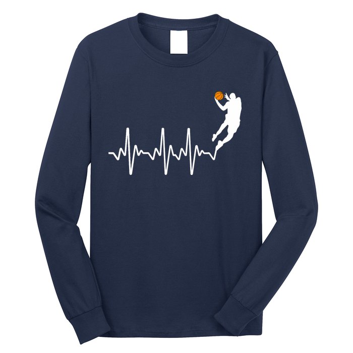 Cute Basketball For Player Coach Basketball Lovers Long Sleeve Shirt