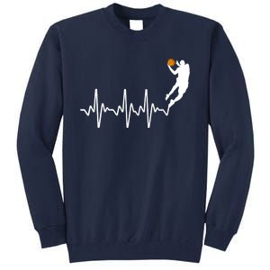 Cute Basketball For Player Coach Basketball Lovers Tall Sweatshirt