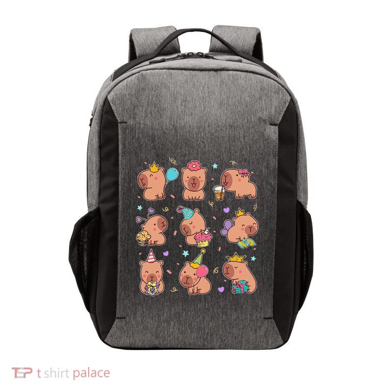 Capybara Birthday Funny Capy Animals Birthday Vector Backpack