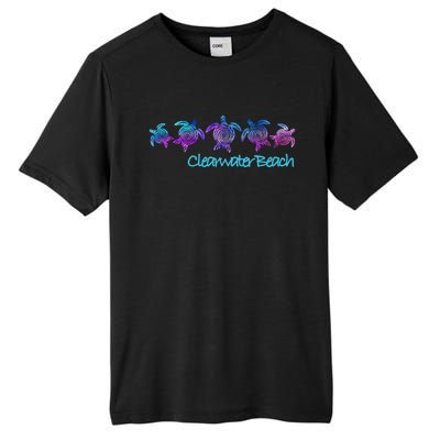 Clearwater Beach Fl Beach Design / Tribal Turtle Gift Meaningful Gift Tall Fusion ChromaSoft Performance T-Shirt