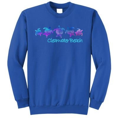 Clearwater Beach Fl Beach Design / Tribal Turtle Gift Meaningful Gift Sweatshirt