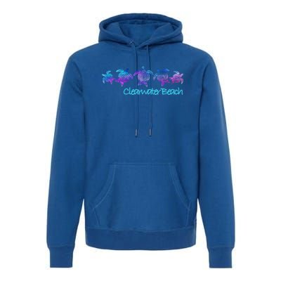 Clearwater Beach Fl Beach Design / Tribal Turtle Gift Meaningful Gift Premium Hoodie