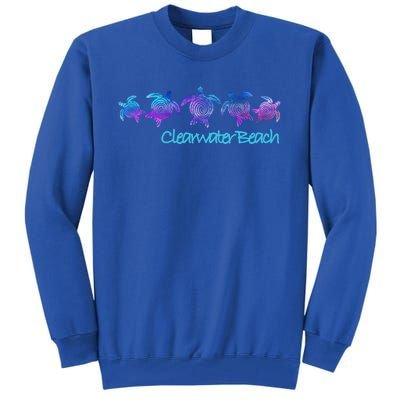 Clearwater Beach Fl Beach Design / Tribal Turtle Gift Meaningful Gift Tall Sweatshirt