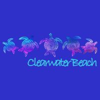 Clearwater Beach Fl Beach Design / Tribal Turtle Gift Meaningful Gift Women's V-Neck T-Shirt