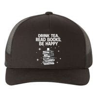 Cool Books For Men Women Tea Book Lovers Reading Bookworm Yupoong Adult 5-Panel Trucker Hat