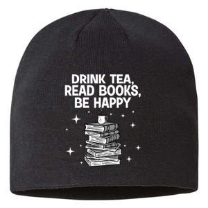 Cool Books For Men Women Tea Book Lovers Reading Bookworm Sustainable Beanie