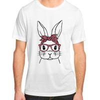 Cute Bunny Face Leopard Glasses Headband Happy Easter Day Adult ChromaSoft Performance T-Shirt